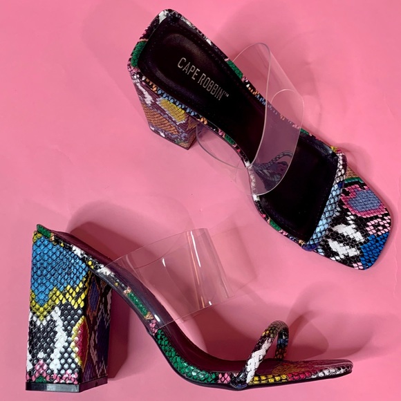 So Bold Multi-Color Snake Print Mules - BOUTIQUE - Picture 3 of 4